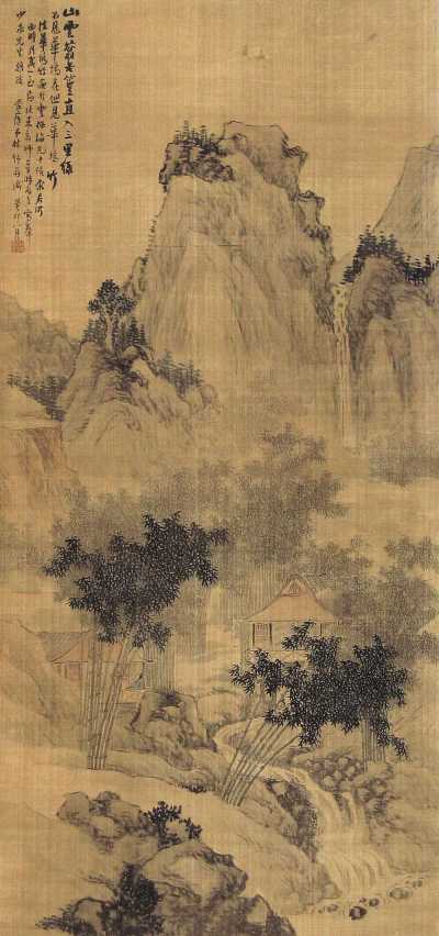林琴南 癸卯（1903年）作 山水 立轴